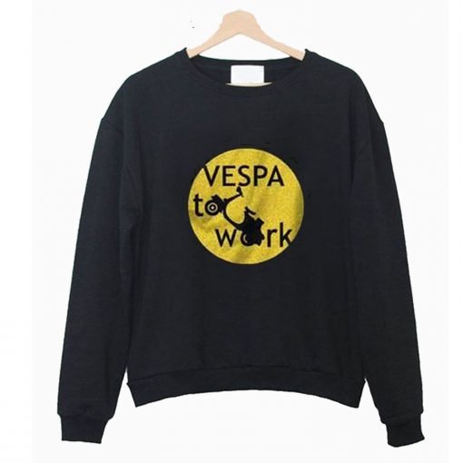 Vespa To Work Sweatshirt KM