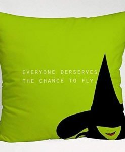 Wizard of OZ Wicked Musical Quote Throw Pillow Cover KM