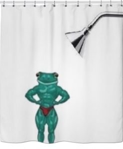 Buff Frog Shower Curtain KM