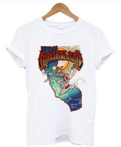 Grateful Dead Surfing Skeleton T Shirt KM