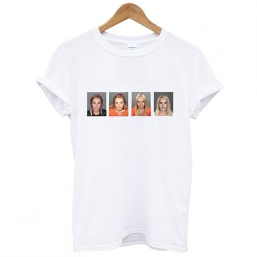 Lindsay Lohan Mugshot T Shirt KM
