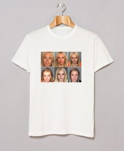 Lindsay Lohan Mugshots T Shirt KM