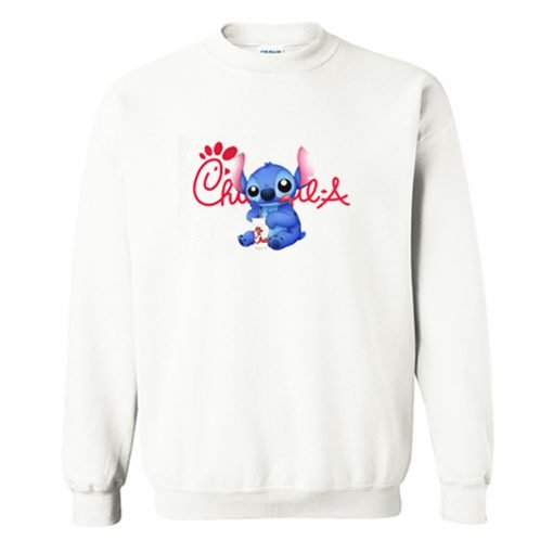 Stitch Drinking Chick Fil A Sweatshirt KM