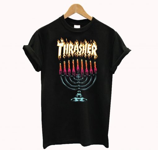Thrasher Menorah T Shirt KM