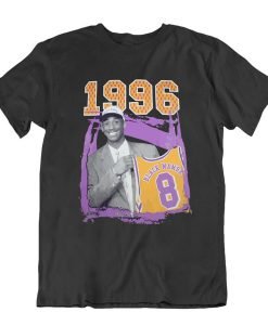 Kobe Bryant 1996 Draft Day Black Mamba Number 8 Tribute T Shirt KM