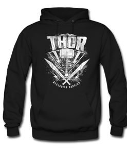 Marvel Thor Ragnarok Hammer Logo Hoodie KM