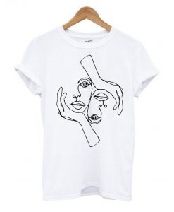 One Line Drawing T Shirt KM