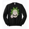Rick And Morty Cannabis Smoking Sweatshirt KM