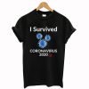 I Survived Corona Virus 2020 T-Shirt Black KM