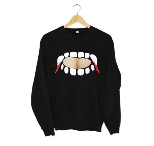 Vampire teeth keyhole Sweatshirt KM