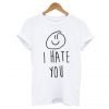 I Hate You Smiley T-Shirt KM