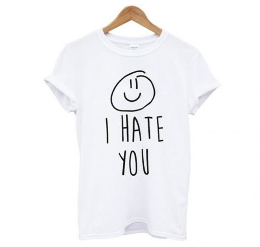 I Hate You Smiley T-Shirt KM