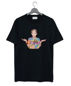 Miley Cyrus ice cream Black T-Shirt KM
