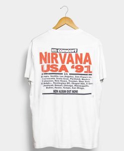 Nirvana USA 91 T-Shirt Back KM