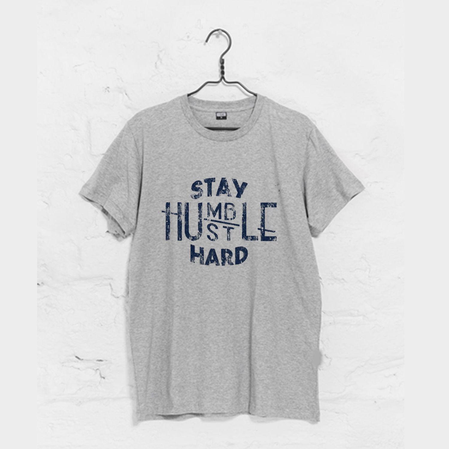 Stay Humble Hustle Hard T-Shirt Grey KM - Kendrablanca