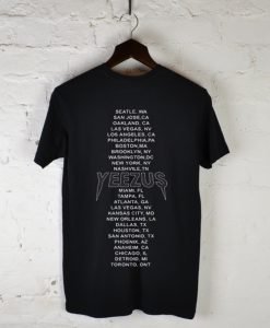 Yeezus Tour Merch Reaper Skull T Shirt Back KM