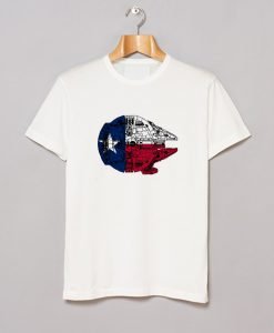 Texas Flag Millennium Falcon T-Shirt KM