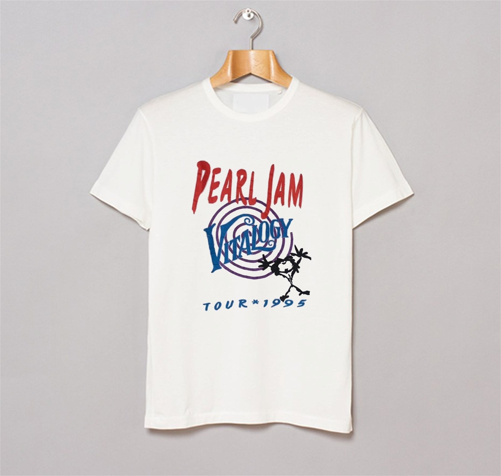 Pearl Jam 1995 World Tour Live in Concert Shirt Vintage 90s T-Shirt Large Xl