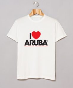 I Love Aruba Logo T Shirt KM