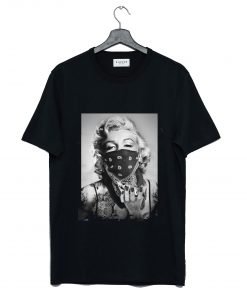 Marilyn Monroe Black Bandana T Shirt KM