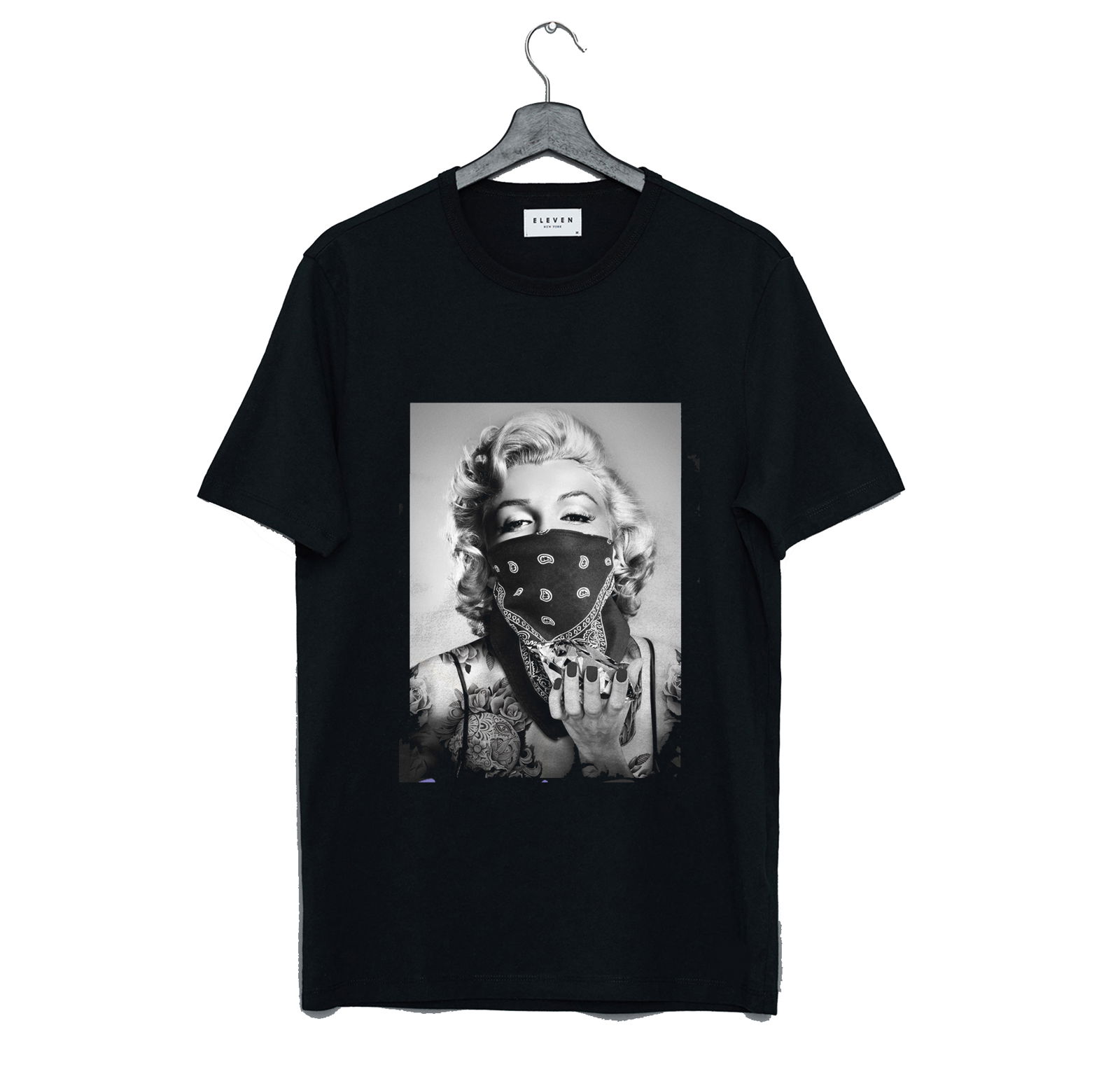 Marilyn Monroe Black Bandana T Shirt Km Kendrablanca 1820