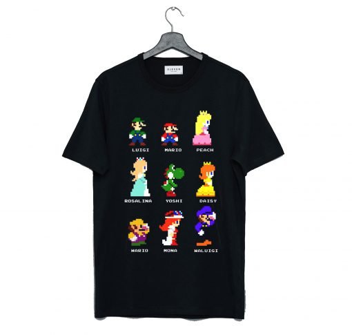 Super Mario Bros Gaming Characters T Shirt KM