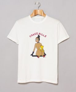 Crack Kills Bart Simpson T Shirt KM