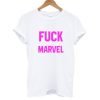 Fuck Marvel T Shirt White KM