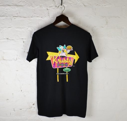 Krusty Burger Over Dozens Sold T-Shirt Back KM