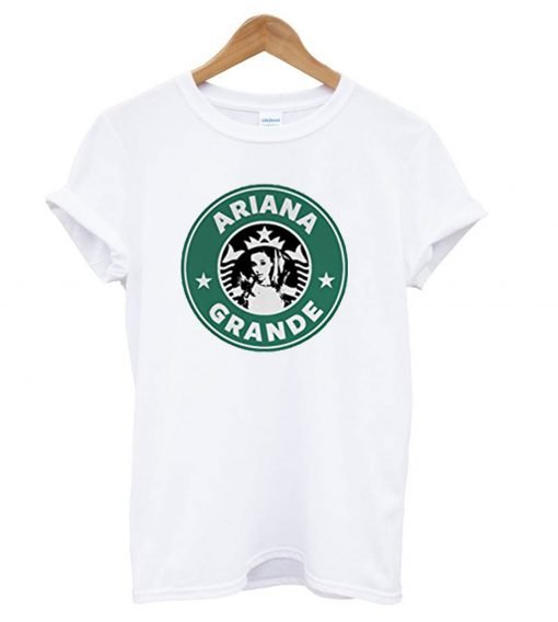 Ariana Grande Starbucks Logo T Shirt KM