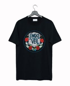 Pierce The Veil Rose Logo T Shirt KM