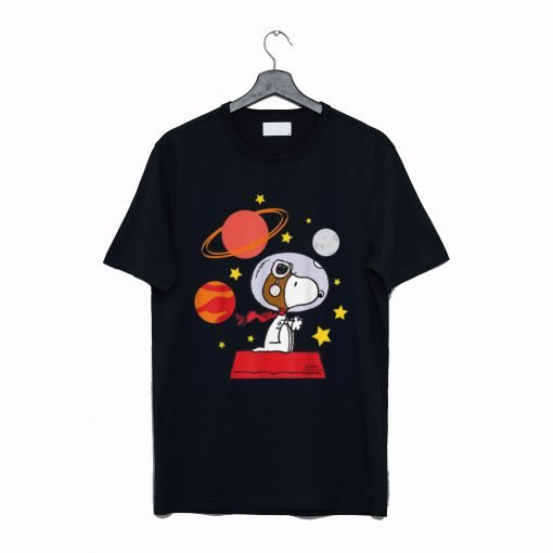 Nice Peanuts Snoopy Space Pilot Mars T Shirt KM