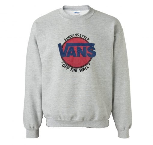 Vintage Vans Sunvans Style Logo Sweatshirt KM