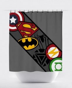 Dc Superhero Shower Curtain KM