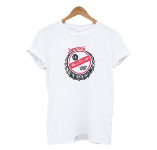Jamaica’s Red Stripe Lager Beer T Shirt KM