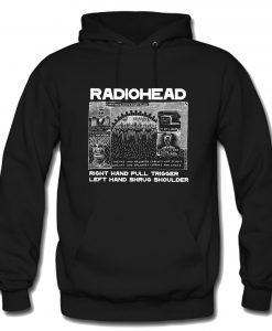 Radiohead Right Hand Pull Trigger Left Hand Shrug Shoulder Hoodie KM