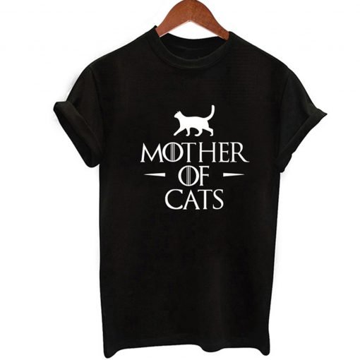Mother Of Cats T-Shirt Black KM