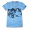 Purrito mexican food T-Shirt KM