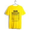 Sun Nutrition Facts T-Shirt KM