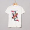 Distressed Queen Of Hearts T Shirt KM