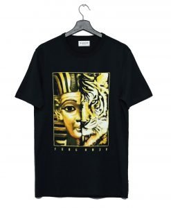 Yung Khalifa King Tut Egyptian Pharaoh Tiger Black T-Shirt KM