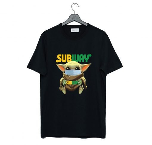 Baby Yoda Mask Hug Subway T-Shirt KM