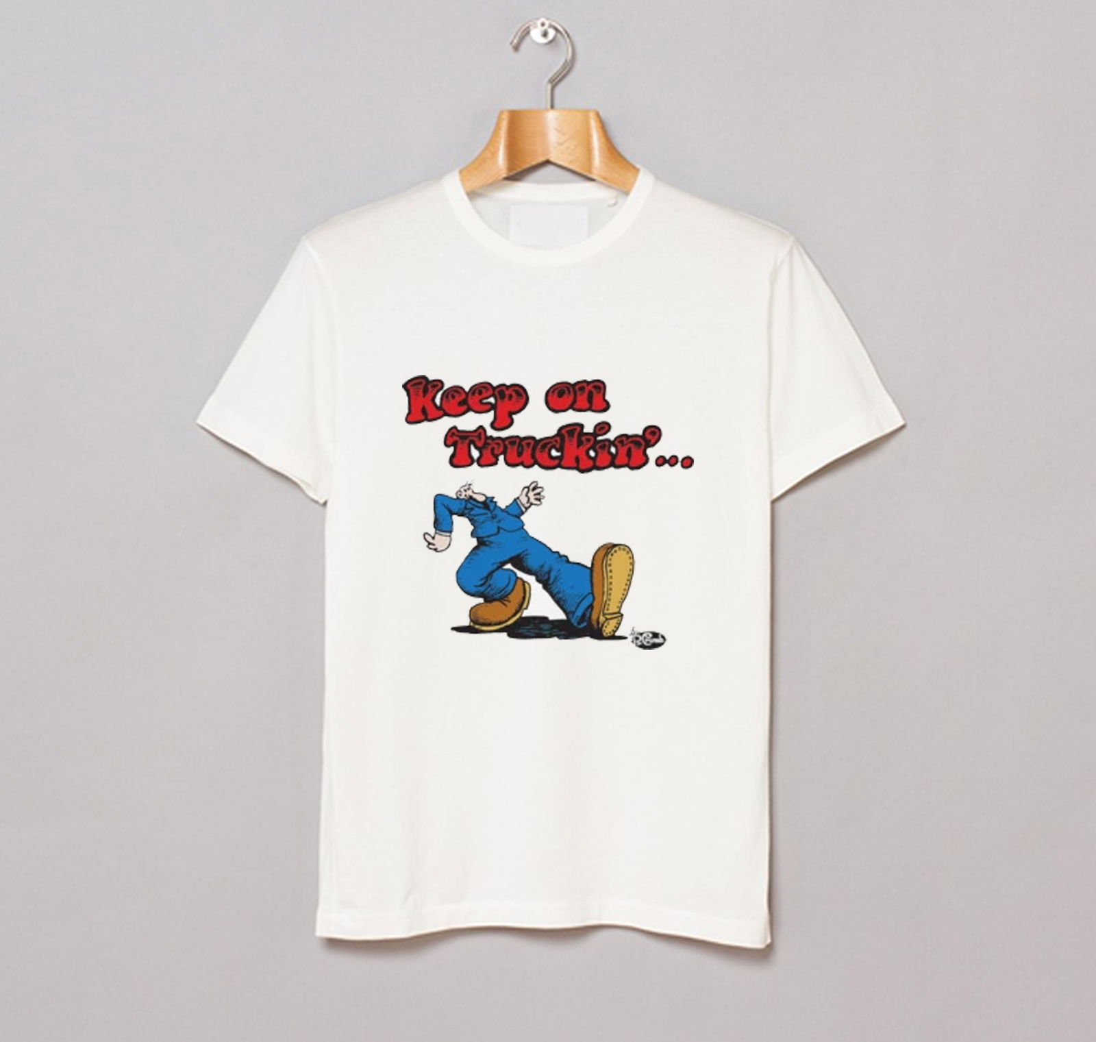 robert crumb keep on truckin t shirt