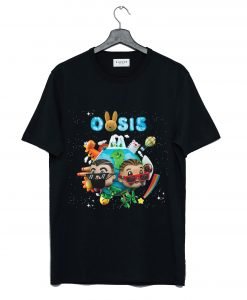 Oasis Bad Bunny Vinyl Record T Shirt KM