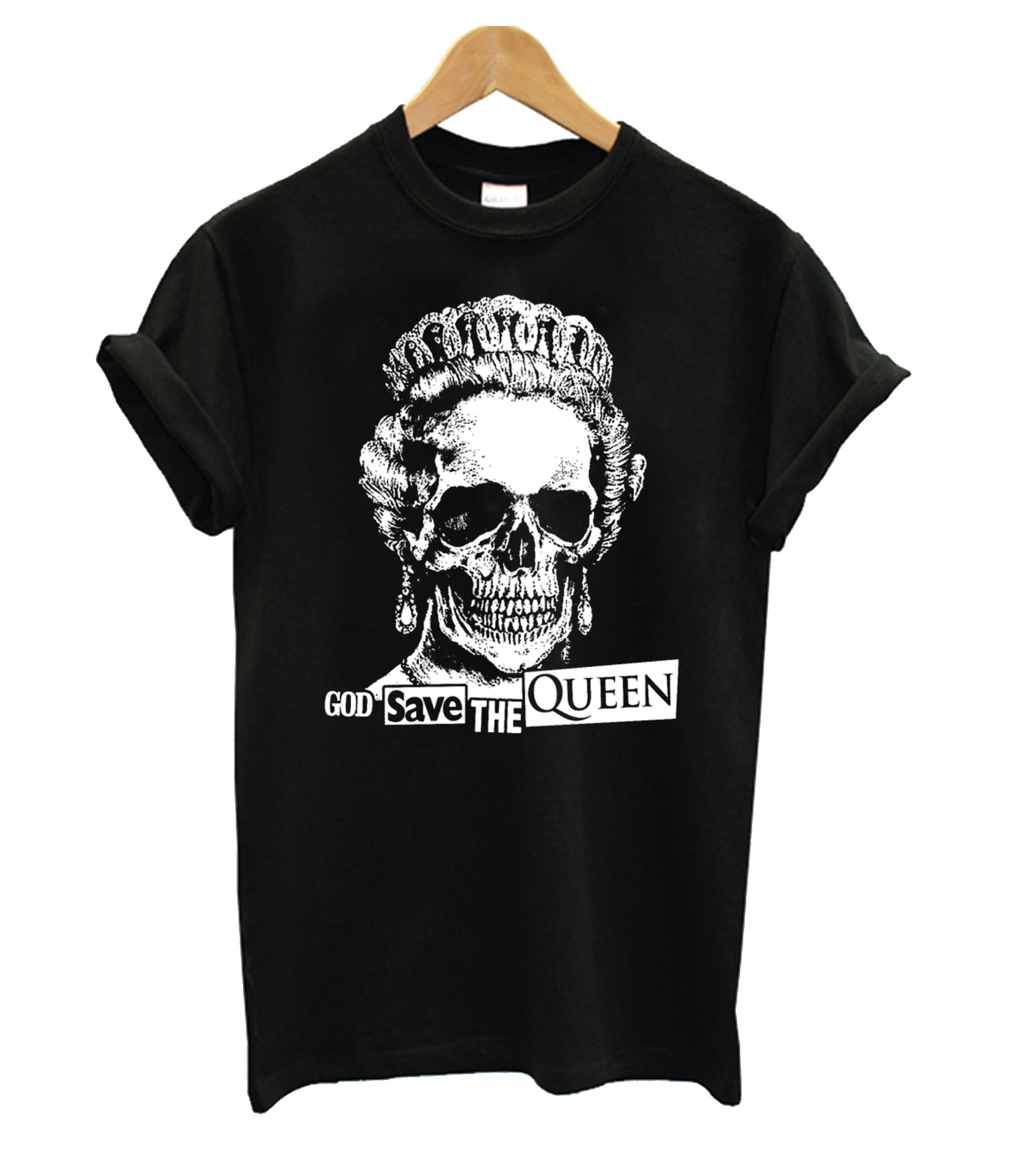 God Save The Queen Sex Pistols Skull T Shirt Km