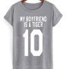 My Boyfriend Is A Tiger T-Shirt KM