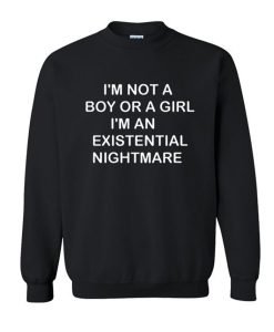 I'm Not A Boy Or A Girl I'm An Existential Nightmare Sweatshirt KM