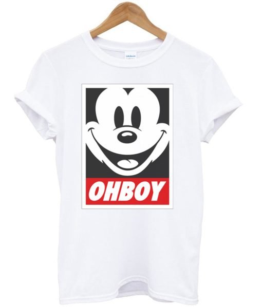 Oh Boy Mickey Mouse Obey Inspired T Shirt KM