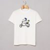Snoopy and Woodstock on a Vespa T-Shirt KM