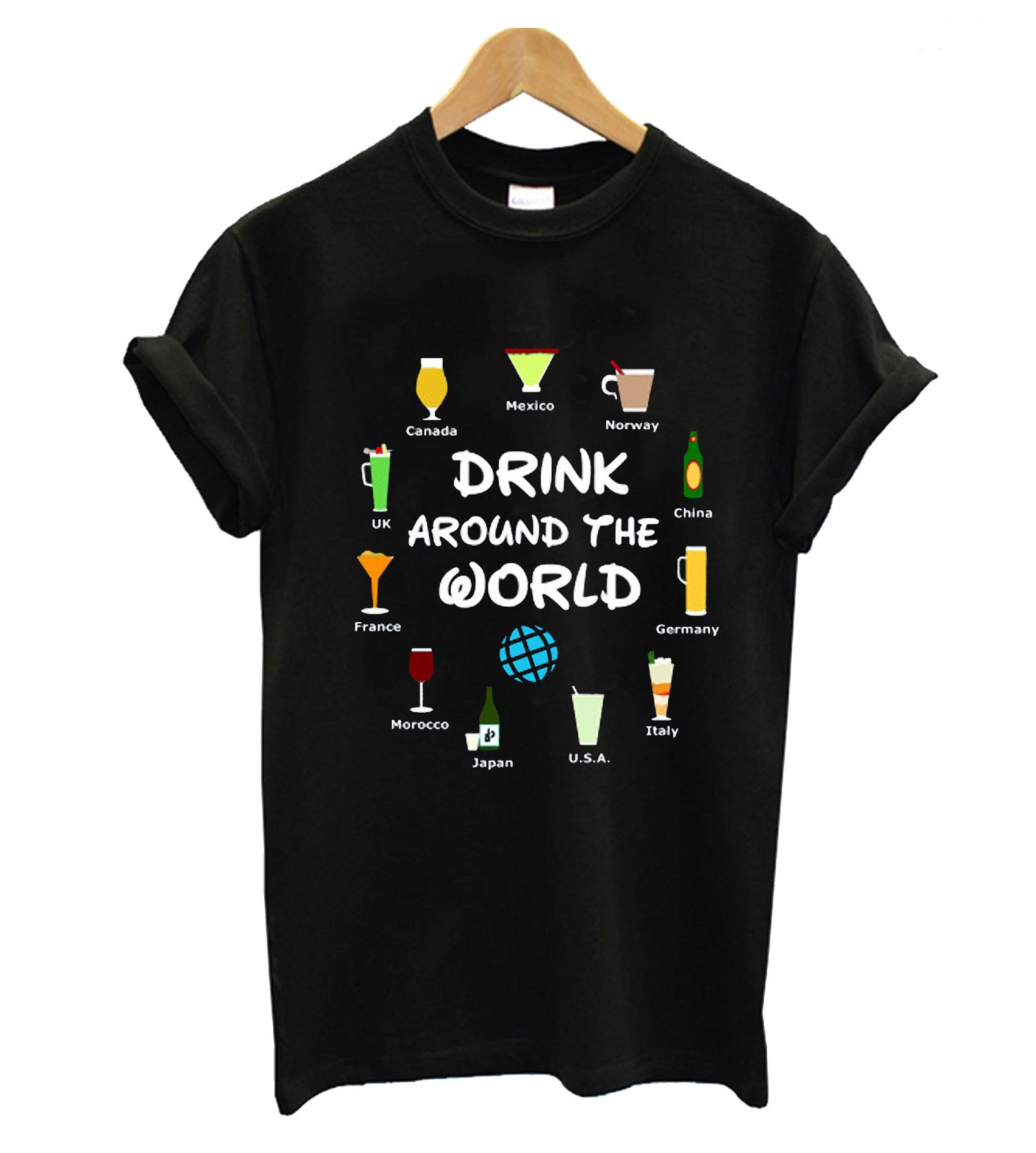 Drinking Around The World Epcot T-Shirt KM